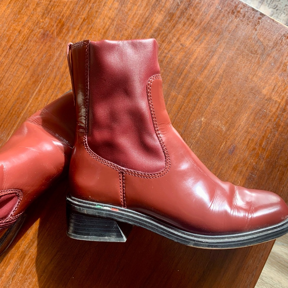 Franco Sarto Burgundy Boots